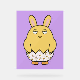 退屈なバニーシック アクリルサイン