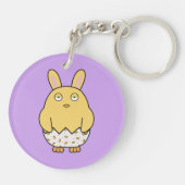 退屈なバニーシック キーホルダー (裏面)