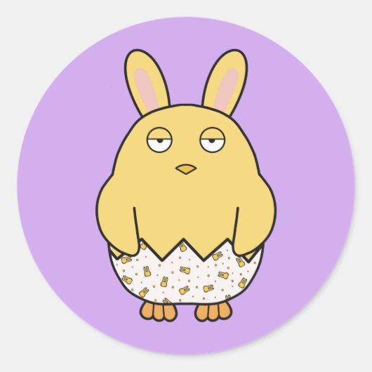 退屈なバニーシック ラウンドシール (正面)