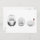 退屈なパンダ ポストカード (正面/裏面)