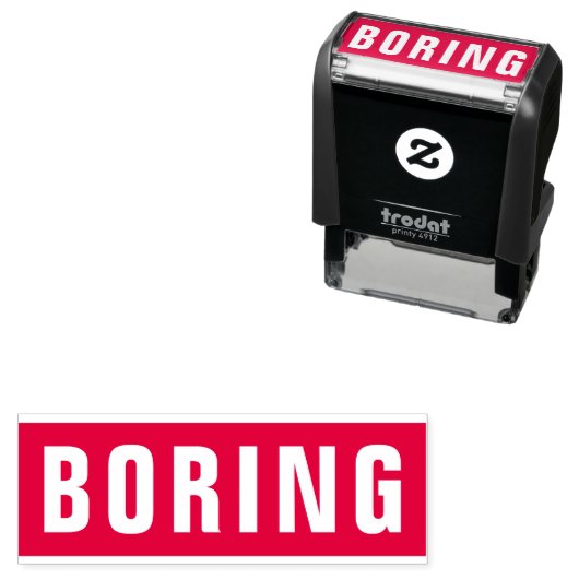 退屈なプロの皮肉なユーモアおもしろいジョーク セルフインキングスタンプ (インサイチュ)