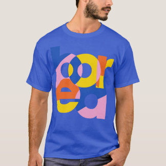 退屈なミニマルタイポグラフィ Tシャツ