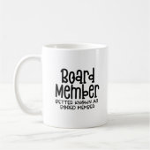 退屈なメンバー、職場おもしろいオフィスのユーモア コーヒーマグカップ (左)