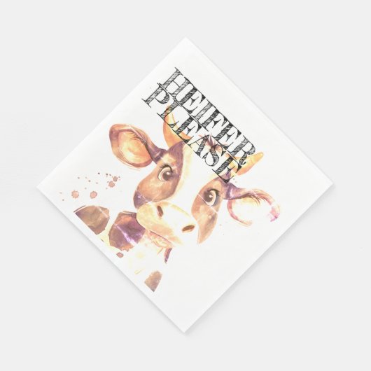 退屈なモーナプキンを越えて:ハイファーをお願い スタンダードランチョンナプキン (角)