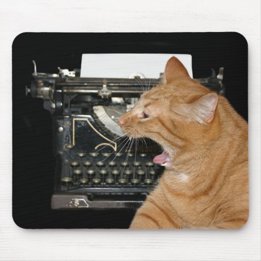 退屈な作家 マウスパッド (正面)