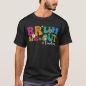 退屈な先生のための最後の学校の日の面白いデザイン Tシャツ (正面)