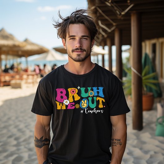 退屈な先生のための最後の学校の日の面白いデザイン Tシャツ