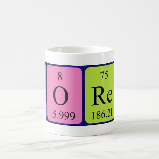 退屈な周期表の単語mag コーヒーマグカップ (中央)
