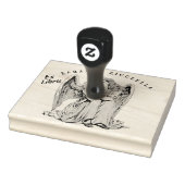 退屈な天使の少女 木製スタンプ ラバースタンプ (スタンプ)