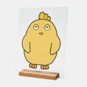 退屈な女 アクリルサイン (傾斜)