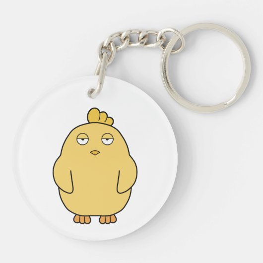 退屈な女 キーホルダー (裏面)