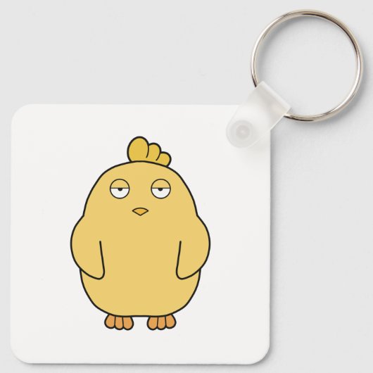 退屈な女 キーホルダー (裏面)