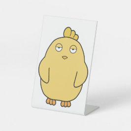 退屈な女 台座サイン