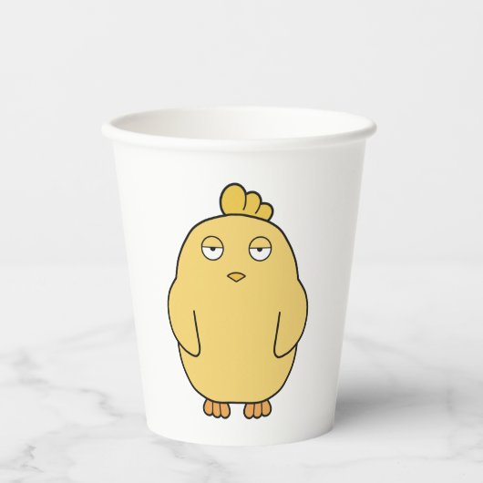 退屈な女 紙コップ (正面)