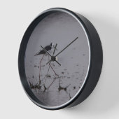 退屈な時間の手 壁時計 (傾斜)