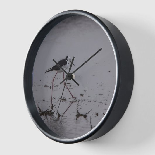 退屈な時間の手 壁時計 (傾斜)