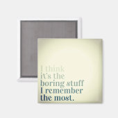 退屈な物磁石を思い出す マグネット (正面/裏面)