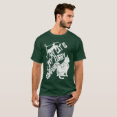 退屈な猫おもしろい一家 Tシャツ (正面フル)