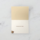 退屈な猫 カード (内部)