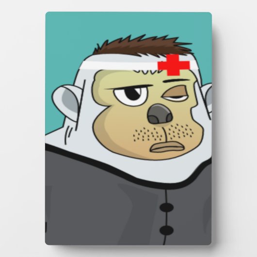 退屈な猿 フォトプラーク (正面)