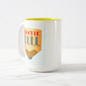 退屈はやめろ - コーヒーマグ 15oz ツートーンマグカップ (正面左)