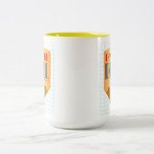 退屈はやめろ - コーヒーマグ 15oz ツートーンマグカップ (中央)