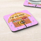 退屈ビー：雨の日の気分。「あ恋しく思ああ」 コースター (左側)