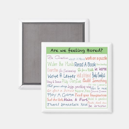 退屈感じか？ マグネット (正面/裏面)