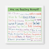 退屈感じか？ マグネット (正面)