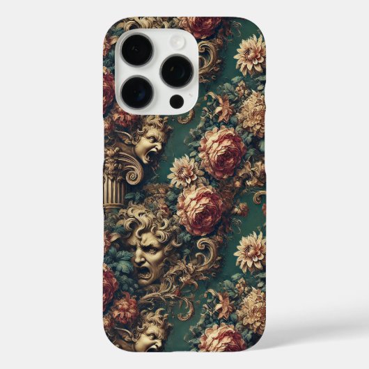 退廃的な狂気 ― ゴシック ヴィクトリア様式の花々 Case-Mate iPhoneケース (裏面)