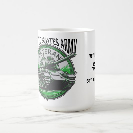 退役したアメリカ軍戦車 コーヒーマグカップ (中央)