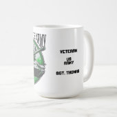 退役したアメリカ軍戦車 コーヒーマグカップ (正面右)