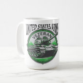 退役したアメリカ軍戦車 コーヒーマグカップ (正面左)