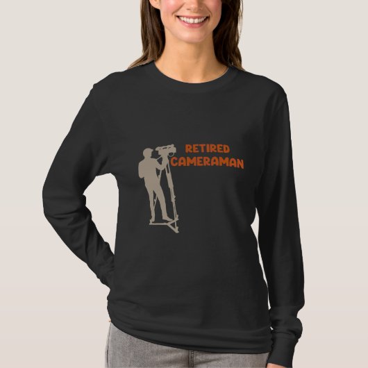 退役したカメラマン Tシャツ (正面)