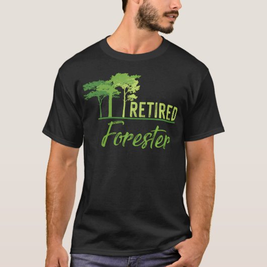 退役した森林管理官 Tシャツ (正面)