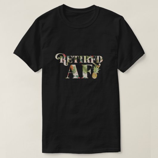 退役した空軍 | トロピカルリタイアメントシャツ Tシャツ (デザイン正面)