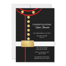 退役または卒業のパーティー招待状