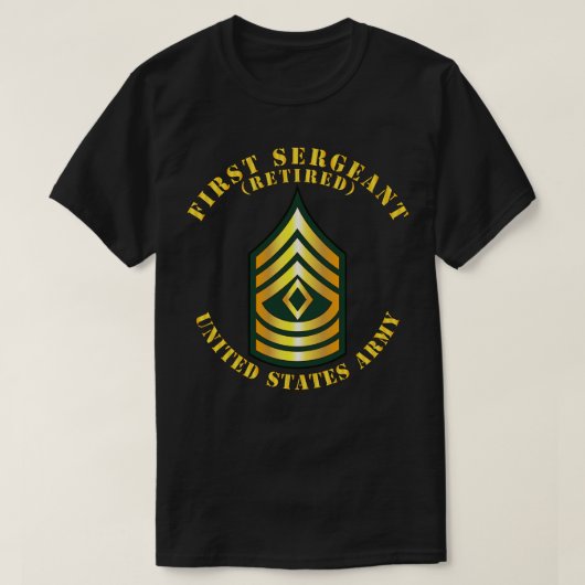 退役一等軍曹 1SG、最高! Tシャツ (デザイン正面)
