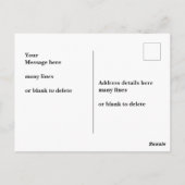 退役军人 因为超级英雄在电影院很忙 ポストカード (裏面)