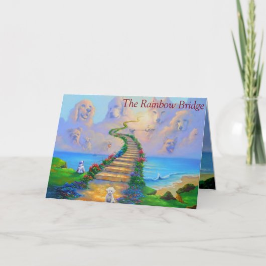 退役犬のための同情カード。 カード (正面)