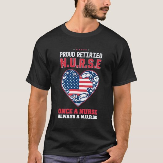退役看護師Tシャツ プロウド Tシャツ (正面)