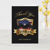 退役軍人ありがとう カード (黄色い花)