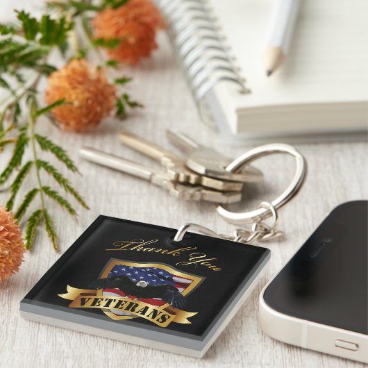 退役軍人ありがとう キーホルダー (正面右)