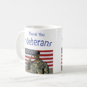 退役軍人ありがとう コーヒーマグカップ (正面左)