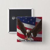 退役軍人ありがとう 缶バッジ (正面&裏面)