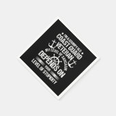 退役軍人おもしろい日不機嫌な古い沿岸警備隊のindepend スタンダードカクテルナプキン (角)