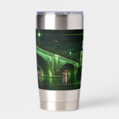 退役軍人のためのグリーンライト ロンドンブリッジ 保温保冷タンブラー (正面)