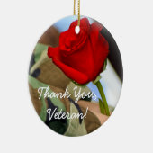 退役軍人のオーナメントありがとう セラミックオーナメント (右)