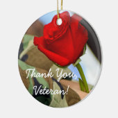 退役軍人のオーナメントありがとう セラミックオーナメント (左)