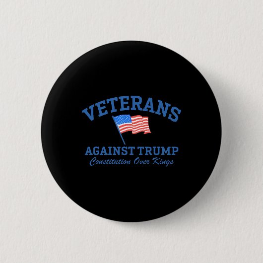 退役軍人のトランプ憲法に対する王1 缶バッジ (正面)